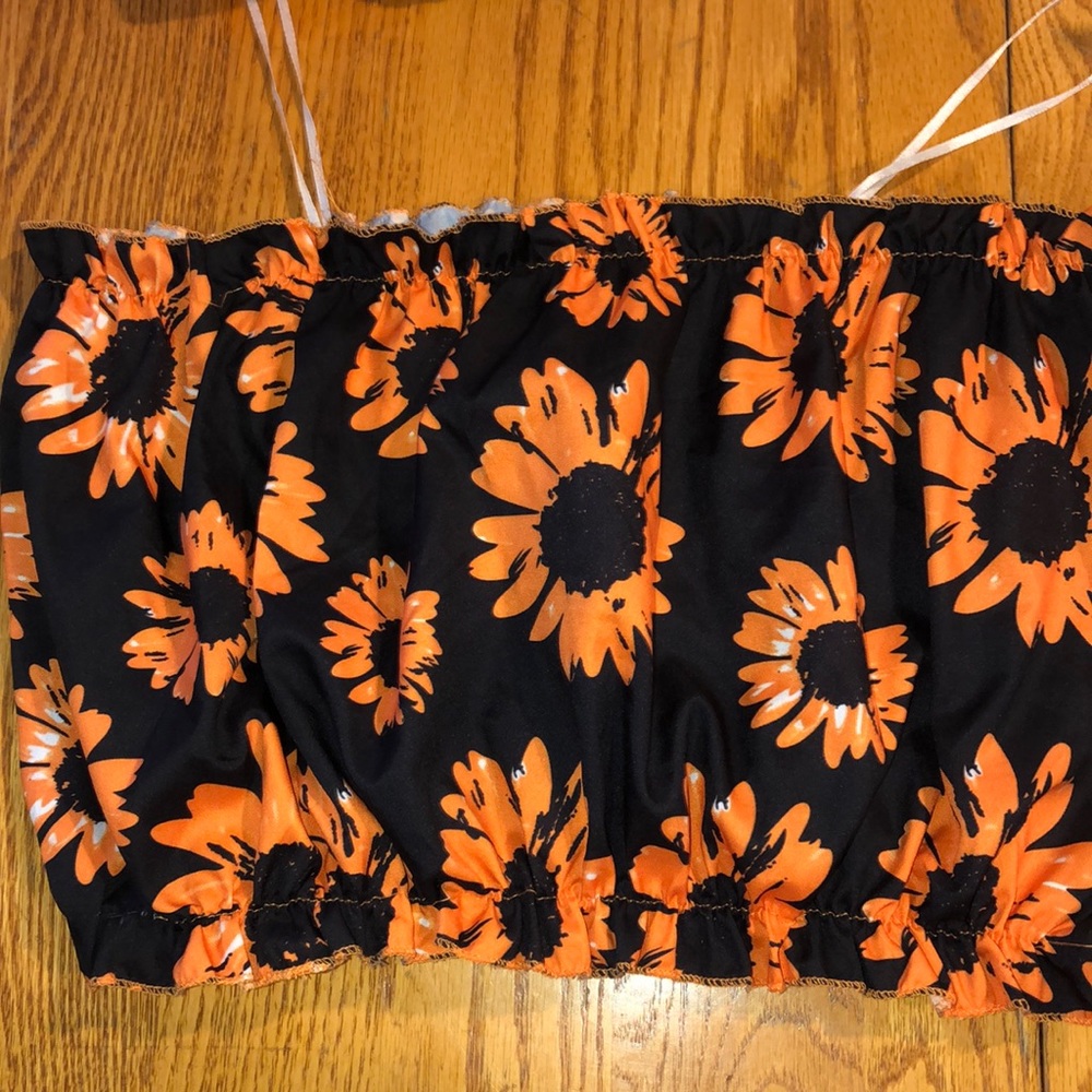 Tube top (sunflowers) from SHEIN